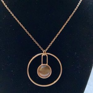 14TH AND UNION BROWN EYE CIRCLE LONG NECKLACE